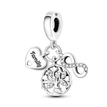 Hot Sale 925 Sterling Silver Charms Beads for Women - Perfect Fit for Pandora Bracelets, Fashionable Jewelry Pendant