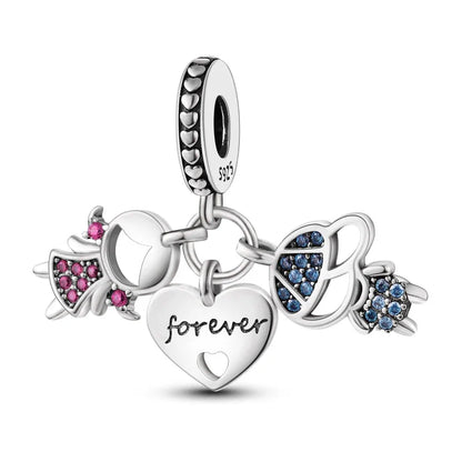 Hot Sale 925 Sterling Silver Charms Beads for Women - Perfect Fit for Pandora Bracelets, Fashionable Jewelry Pendant